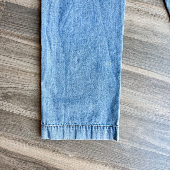 Forever 21 Utility Cargo Jeans with Belt Light Wash Denim Size 24 - Picture 11 of 16